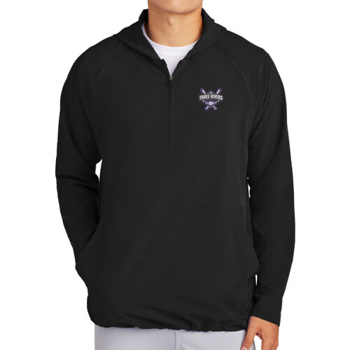 Sport-Tek® Repeat 1/2-Zip Long Sleeve Hooded Jacket Thumbnail
